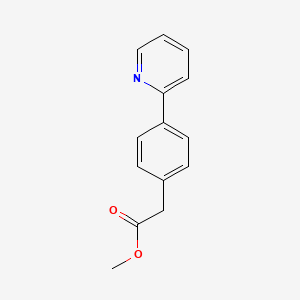 molecular formula C14H13NO2 B1641082 Methyl 2-(4-(pyridin-2-yl)phenyl)acetate 