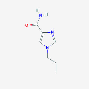 molecular formula C7H11N3O B164114 1-propyl-1H-imidazole-4-carboxamide CAS No. 129993-49-3
