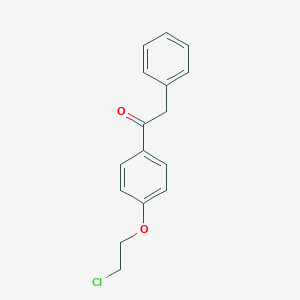 molecular formula C16H15ClO2 B016412 1-[4-(2-Chloroethoxy)phenyl]-2-phenylethanone CAS No. 19561-95-6