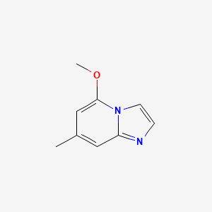 molecular formula C9H10N2O B1641225 5-Methoxy-7-methylimidazo[1,2-a]pyridine 