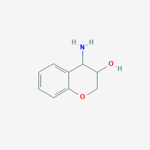 molecular formula C9H11NO2 B1641235 4-Aminochroman-3-ol 