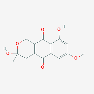 molecular formula C15H14O6 B164128 5-Deoxyfusarubin CAS No. 132899-05-9