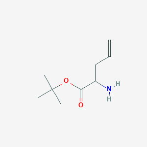 molecular formula C9H17NO2 B1641307 Tert-butyl 2-aminopent-4-enoate 
