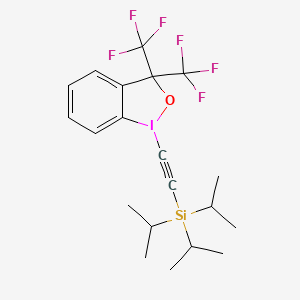 B1641344 1-(Triisopropylsilylethynyl)-3,3-bis(trifluoromethyl)-1,3-dihydro-1,2-benzoiodoxole CAS No. 181934-34-9