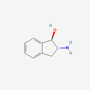 molecular formula C9H11NO B1641368 trans-2-Amino-2,3-dihydro-1H-inden-1-ol 