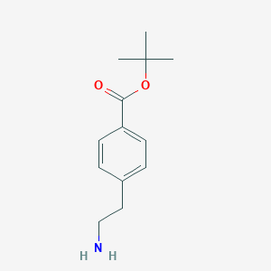 molecular formula C13H19NO2 B164142 tert-Butyl 4-(2-aminoethyl)benzoate CAS No. 135482-70-1