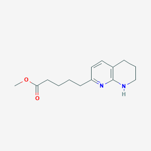 molecular formula C14H20N2O2 B1641428 Methyl 5-(5,6,7,8-tetrahydro-1,8-naphthyridin-2-yl)pentanoate 