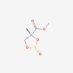 molecular formula C5H8O5S B1641435 Methyl (4S)-4-methyl-2-oxo-1,3,2-dioxathiolane-4-carboxylate 
