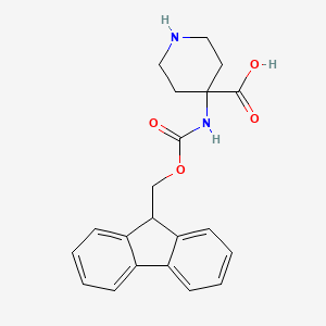 molecular formula C21H22N2O4 B1641437 4-({[(9H-fluoren-9-yl)methoxy]carbonyl}amino)piperidine-4-carboxylic acid 