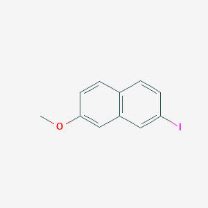 molecular formula C11H9IO B164145 2-Iodo-7-methoxynaphthalene CAS No. 128542-48-3