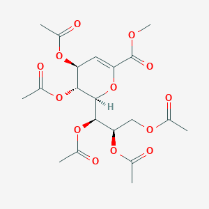 molecular formula C20H26O13 B1641487 Methyl 4,5,7,8,9-penta-O-acetyl-2,6-anhydro-3-deoxy-D-glycero-D-galacto-non-2-enonate 