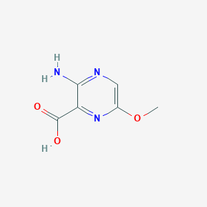 molecular formula C6H7N3O3 B164154 3-Amino-6-methoxypyrazine-2-carboxylic acid CAS No. 16312-52-0