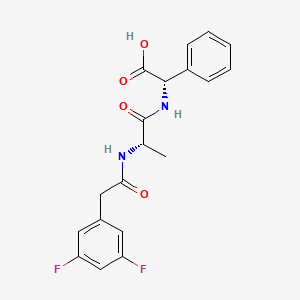 molecular formula C19H18F2N2O4 B1641625 (2S)-N-[(3,5-Difluorophenyl)acetyl]-L-alanyl-2-phenyl-glycine 