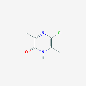 molecular formula C6H7ClN2O B1641648 5-Chloro-3,6-dimethylpyrazin-2(1H)-one 
