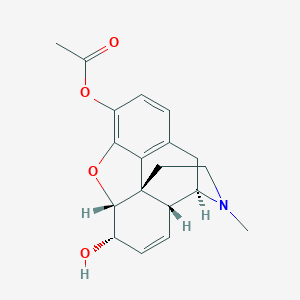 molecular formula C19H21NO4 B164165 3-Acetylmorphine CAS No. 5140-28-3