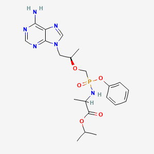 molecular formula C21H29N6O5P B1641663 Propan-2-yl 2-[[[(2R)-1-(6-aminopurin-9-yl)propan-2-yl]oxymethyl-phenoxyphosphoryl]amino]propanoate 