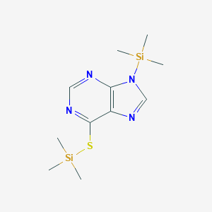 molecular formula C11H20N4SSi2 B164169 6-Trimethylsilylthio-9-trimethylsilylpurine CAS No. 132151-80-5