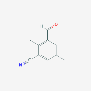 molecular formula C10H9NO B1641706 3-Formyl-2,5-dimethylbenzonitrile 