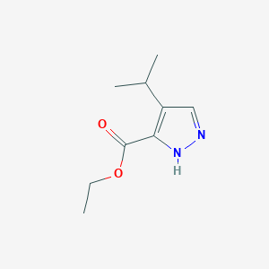 molecular formula C9H14N2O2 B1641768 4-(1-methylethyl)-1H-Pyrazole-3-carboxylic acid ethyl ester 