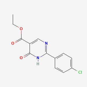 molecular formula C13H11ClN2O3 B1641774 ethyl 2-(4-chlorophenyl)-6-oxo-1H-pyrimidine-5-carboxylate 
