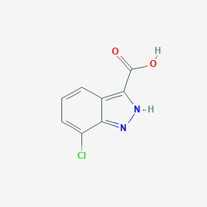 molecular formula C8H5ClN2O2 B164179 7-Chloro-1H-indazole-3-carboxylic acid CAS No. 129295-32-5
