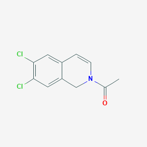 molecular formula C11H9Cl2NO B1641791 1-(6,7-Dichloroisoquinolin-2(1H)-yl)ethan-1-one 
