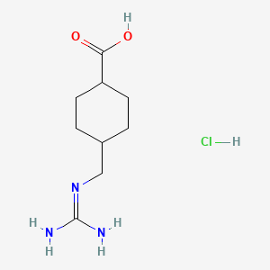 molecular formula C9H18ClN3O2 B1641805 trans-4-Guanidinomethylcyclohexanecarboxylic acid hydrochloride 