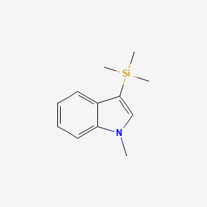molecular formula C12H17NSi B1641853 1H-Indole, 1-methyl-3-(trimethylsilyl)- 