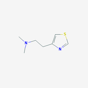 molecular formula C7H12N2S B1641871 N,N-Dimethyl-2-(1,3-thiazol-4-yl)ethanamine 