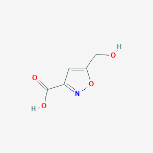 molecular formula C5H5NO4 B164188 5-(Hydroxymethyl)isoxazole-3-carboxylic acid CAS No. 139297-56-6