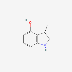 molecular formula C9H11NO B1641883 4-Hydroxy-3-methylindoline 