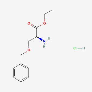 molecular formula C12H18ClNO3 B1641887 ethyl (2S)-2-amino-3-phenylmethoxypropanoate;hydrochloride 