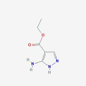 molecular formula C6H9N3O2 B164198 ethyl 5-amino-1H-pyrazole-4-carboxylate CAS No. 1260243-04-6