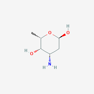 molecular formula C6H13NO3 B1641996 (2R,4S,5S,6S)-4-Amino-6-methyloxane-2,5-diol 