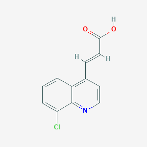 molecular formula C12H8ClNO2 B1642007 3-(8-Chloroquinoline-4-yl)acrylic acid 