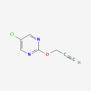molecular formula C7H5ClN2O B1642057 Pyrimidine, 5-chloro-2-(2-propyn-1-yloxy)- 