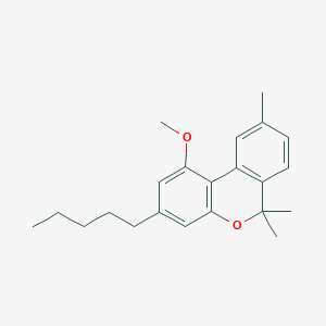 molecular formula C22H28O2 B164210 1-甲氧基-6,6,9-三甲基-3-戊基苯并[c]色烯 CAS No. 41935-92-6