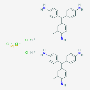 molecular formula C40H40Cl4N6Pt B164213 Basic fuchsin-platinum complex CAS No. 129370-71-4