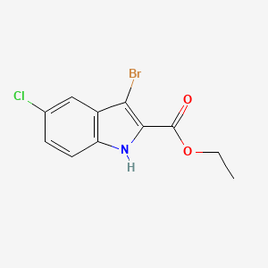 molecular formula C11H9BrClNO2 B1642143 Ethyl 3-bromo-5-chloro-1H-indole-2-carboxylate 