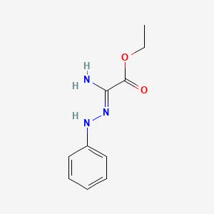 molecular formula C10H13N3O2 B1642183 Ethyl 2-amino-2-(2-phenylhydrazono)acetate 