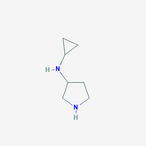 molecular formula C7H14N2 B164219 N-Cyclopropylpyrrolidin-3-amine CAS No. 1228458-66-9
