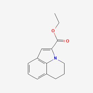 molecular formula C14H15NO2 B1642205 Ethyl 1-azatricyclo[6.3.1.04,12]dodeca-2,4(12),5,7-tetraene-2-carboxylate 