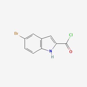 molecular formula C9H5BrClNO B1642207 5-bromo-1H-Indole-2-carbonyl chloride 