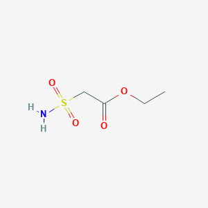 molecular formula C4H9NO4S B1642250 Ethyl 2-sulfamoylacetate CAS No. 55897-04-6