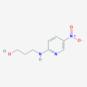 molecular formula C8H11N3O3 B164229 3-((5-Nitropyridin-2-yl)amino)propan-1-ol CAS No. 136772-09-3