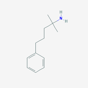 molecular formula C12H19N B1642292 2-methyl-5-phenylpentan-2-amine 