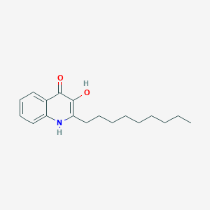 molecular formula C18H25NO2 B164230 3,4-Quinolinediol, 2-nonyl- CAS No. 1259944-03-0