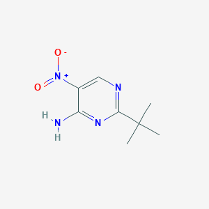 molecular formula C8H12N4O2 B1642319 2-(Tert-butyl)-5-nitropyrimidin-4-amine 