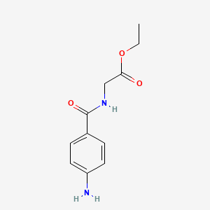 molecular formula C11H14N2O3 B1642325 Ethyl 4-aminobenzamidoacetate 