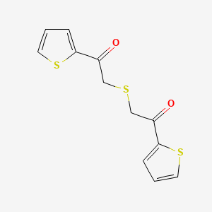 molecular formula C12H10O2S3 B1642327 Bis(2-oxo-2-(2-thienyl)ethyl) sulfide 
